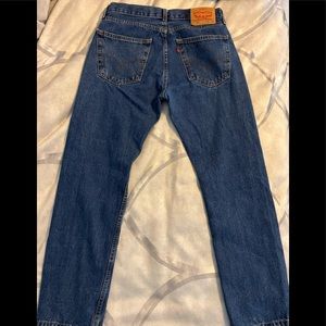 Levi Strauss blue jeans excellent condition.